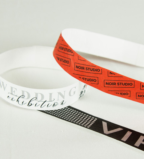 Bracelet Tyvek fluo personnalis&eacute;