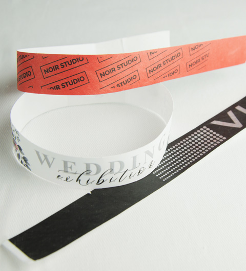 Bracelet Tyvek quadri personnalis&eacute;