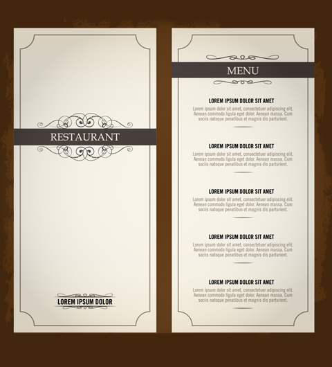 impression menu restaurant