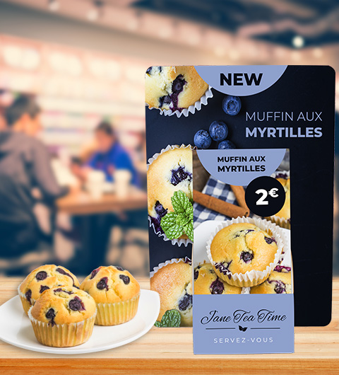 Pr&eacute;sentoir en carton A4 personnalis&eacute;