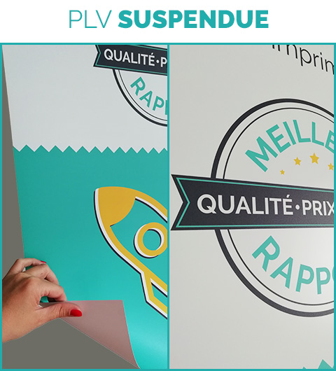 PLV suspendue pas chère PLV suspendue pas chère